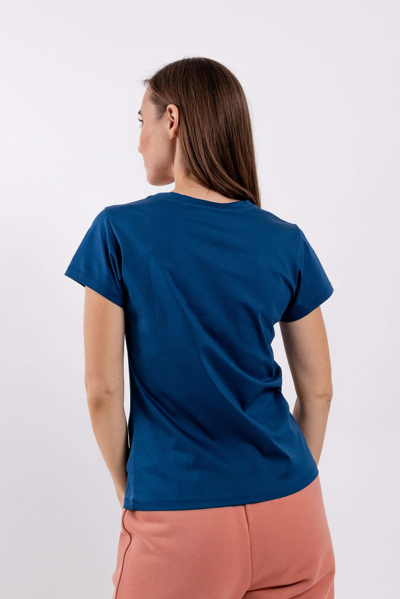 Load image into Gallery viewer, Women's Round Neck t-shirt Be Lenka Essentials - Navy