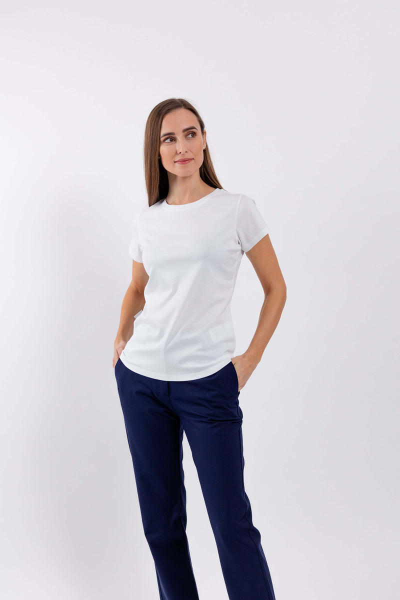 Load image into Gallery viewer, Women's Round Neck t-shirt Be Lenka Essentials - White