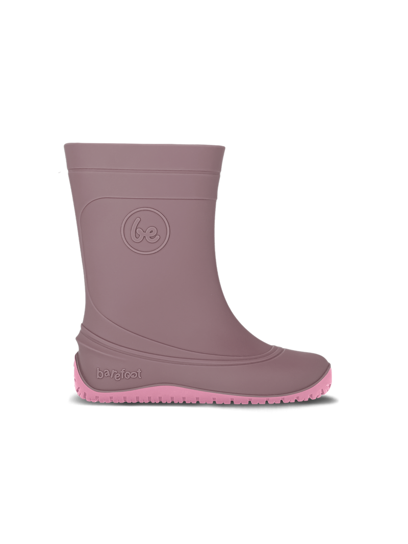 Load image into Gallery viewer, Be Lenka Kids Barefoot Rain Boots in Misty Pink, designed for natural foot development and comfort.