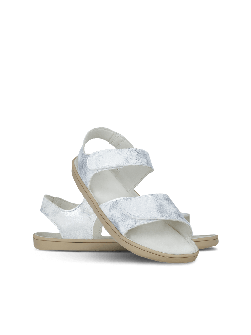 Load image into Gallery viewer, Kids' barefoot sandals Be Lenka Miami Junior - Off-White Sparkle