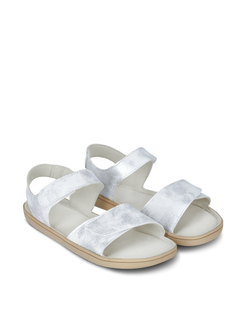 Load image into Gallery viewer, Kids' barefoot sandals Be Lenka Miami Junior - Off-White Sparkle