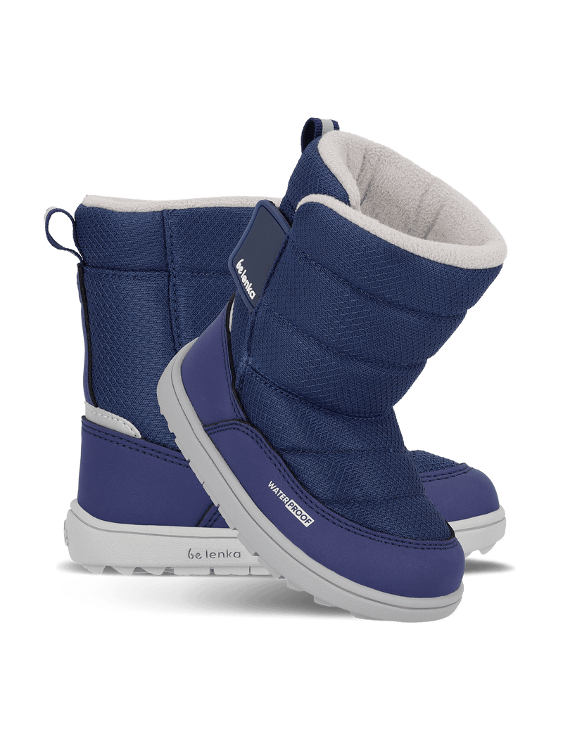 Load image into Gallery viewer, Be Lenka Ailo Preschool Kids Barefoot Snow Boots – Dark Blue