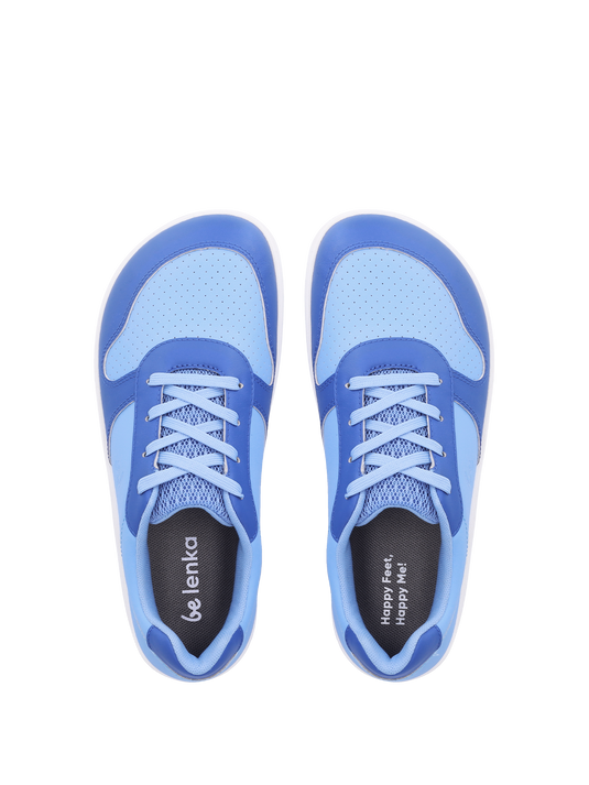 Kids barefoot sneakers Be Lenka Scoot Junior - Light & Royale Blue