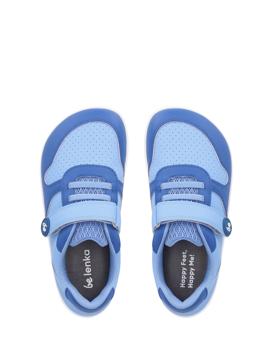 Kids barefoot sneakers Be Lenka Scoot Kids - Light & Royale Blue
