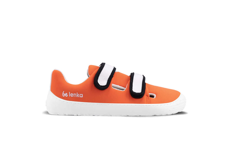 Load image into Gallery viewer, Eco-friendly Be Lenka Kids barefoot sneakers Seasiders - Orangy