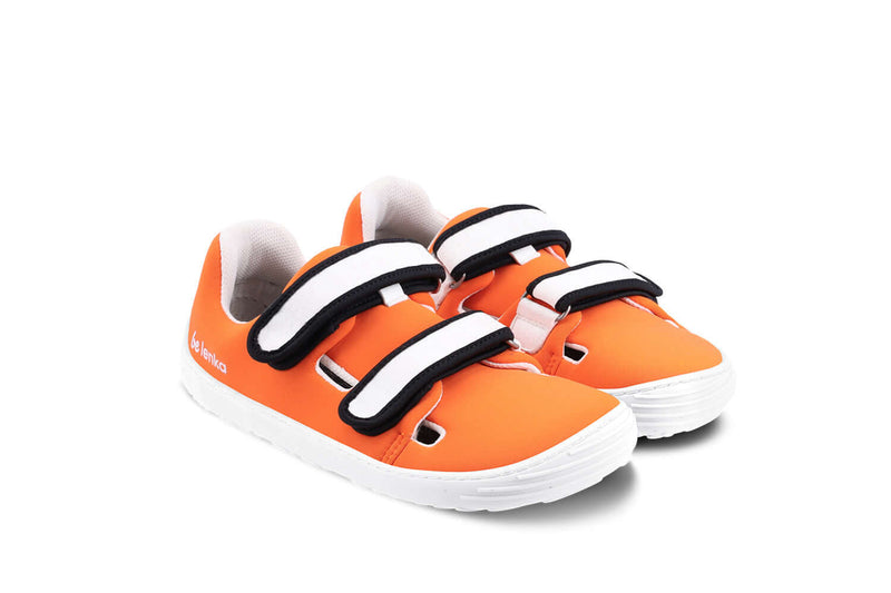 Load image into Gallery viewer, Eco-friendly Be Lenka Kids barefoot sneakers Seasiders - Orangy