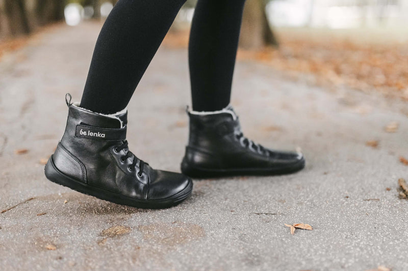 Load image into Gallery viewer, Eco-friendly Winter Kids Barefoot Be Lenka Winter Kids - All Black