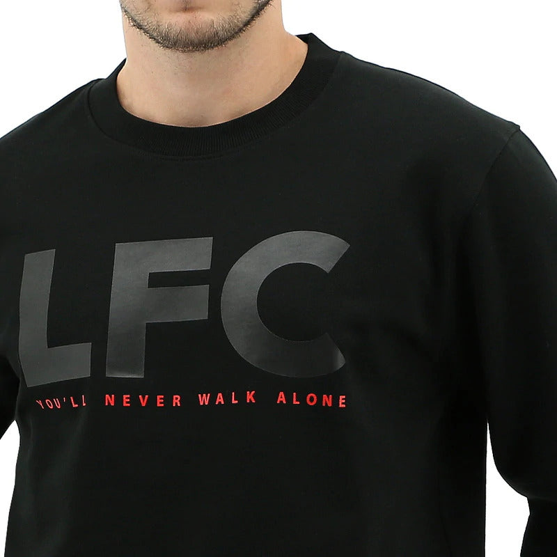 Load image into Gallery viewer, Liverpool FC Mens Crew Jumper Sweatshirt Winter Warm Soccer Football LFC - Black