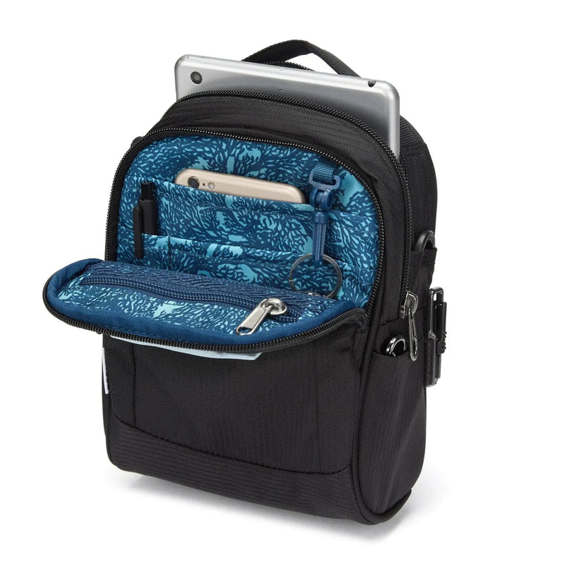 Load image into Gallery viewer, Pacsafe Metrosafe LS100 Crossbody Anti-Theft Messenger Bag in Black