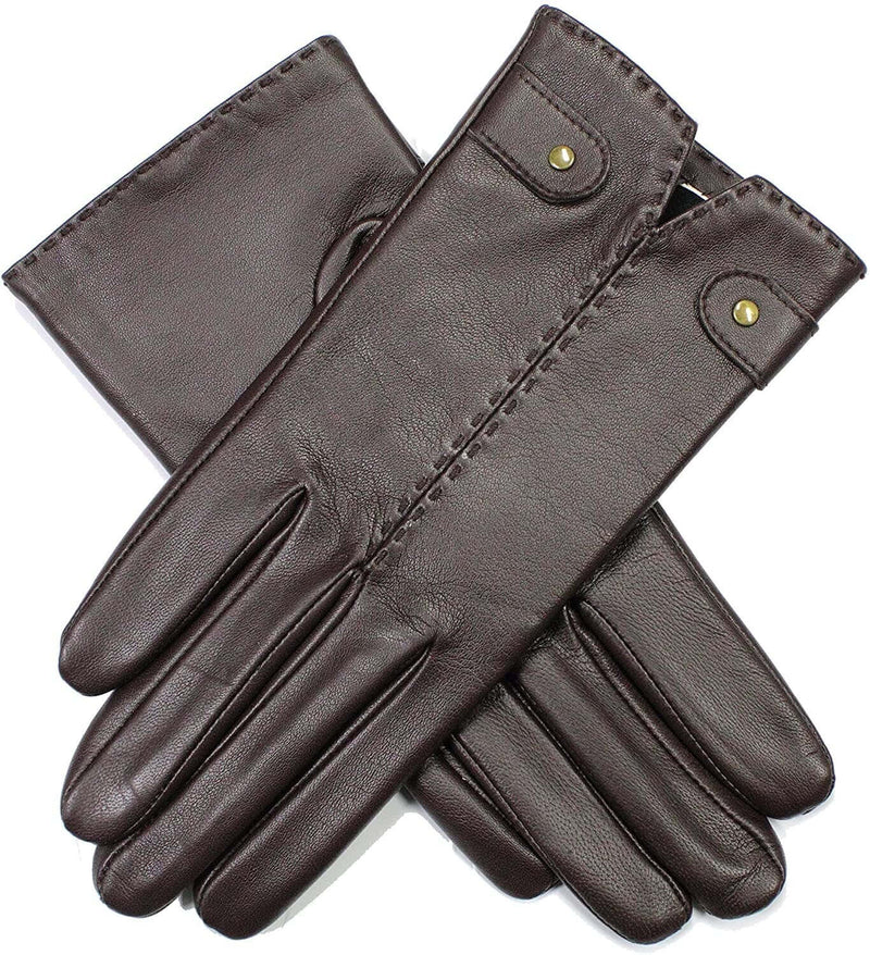 Load image into Gallery viewer, Dents Womens Audrey Leather Gloves with Fleece Lining Hand Stitched