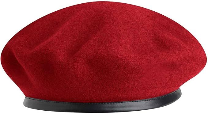 Load image into Gallery viewer, KANGOL Wool Monty Beret French Hat Military Cap in Red