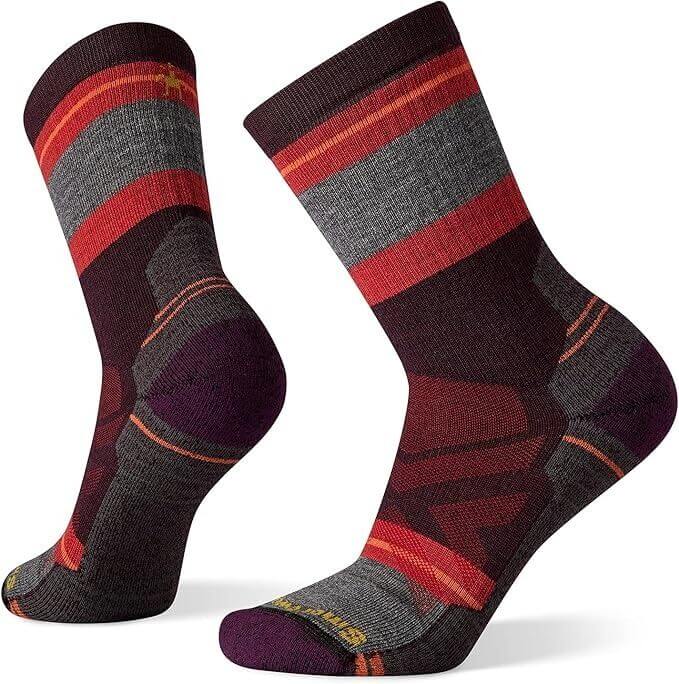 Load image into Gallery viewer, Smartwool Women's Hike Cushioned Saturnsphere Socks, Size M - Bordeaux
