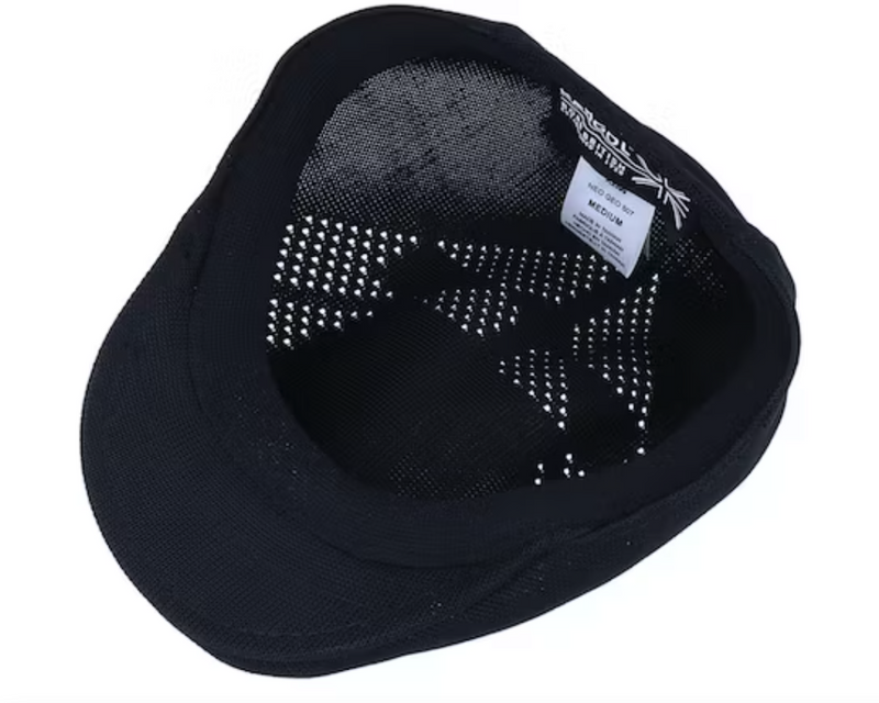 Load image into Gallery viewer, Kangol Mens Neo Geo Ivy Flat 507 Hat Cap Newsboy Gatsby Golf Driving - Black