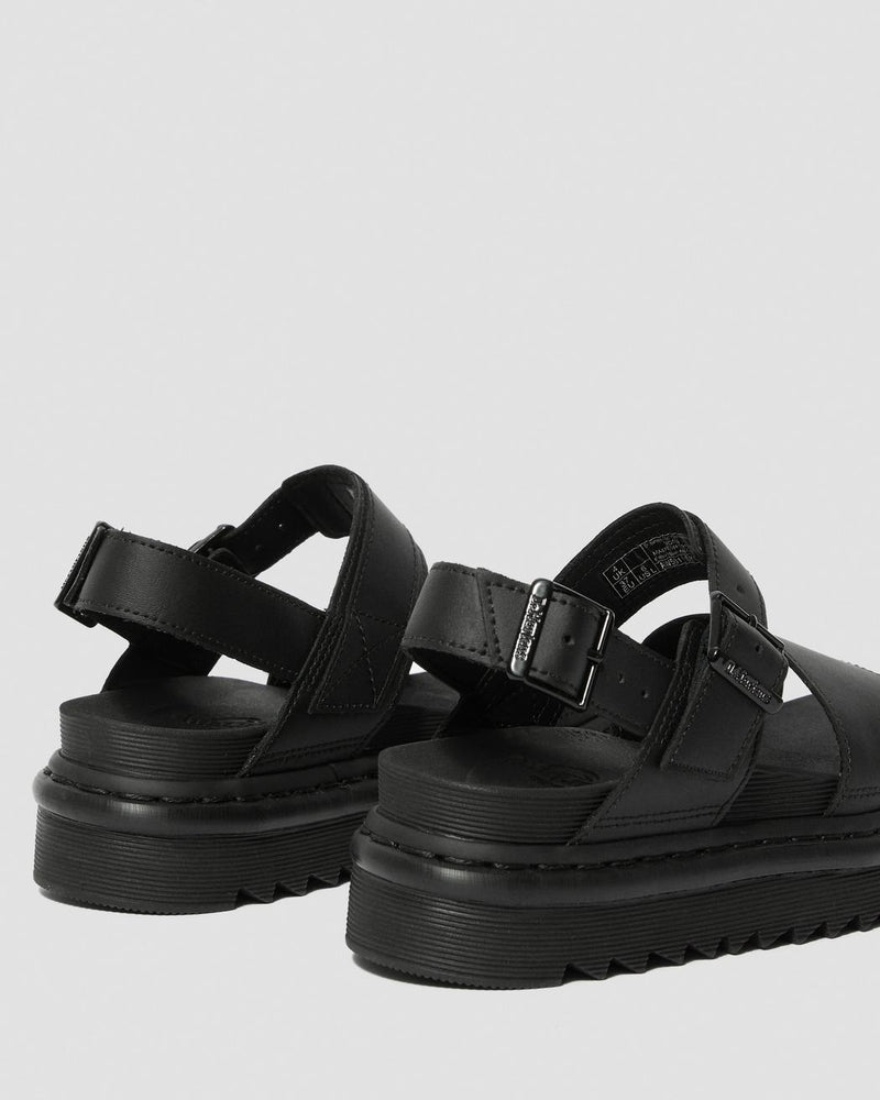 Load image into Gallery viewer, Dr. Martens Womens Voss Sandals Doc Martins Dr Adjustable Summer - All Black