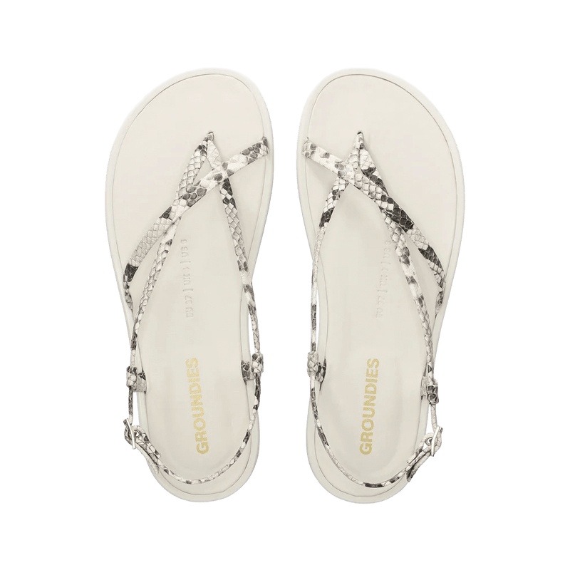 Load image into Gallery viewer, Groundies Maya Women's Barefoot Toe Sandal – Snake