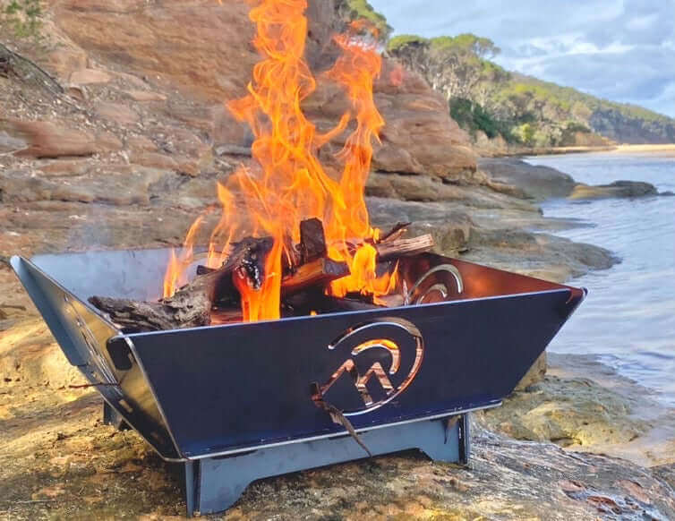 Load image into Gallery viewer, Adventureco Mini Camper Australian Made Flatpack Firepit | Adventureco
