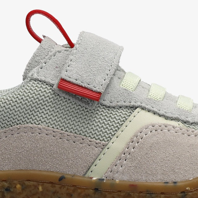 Load image into Gallery viewer, Groundies Lou 2.0 Kids' Barefoot Sneakers – Sage Green/Red