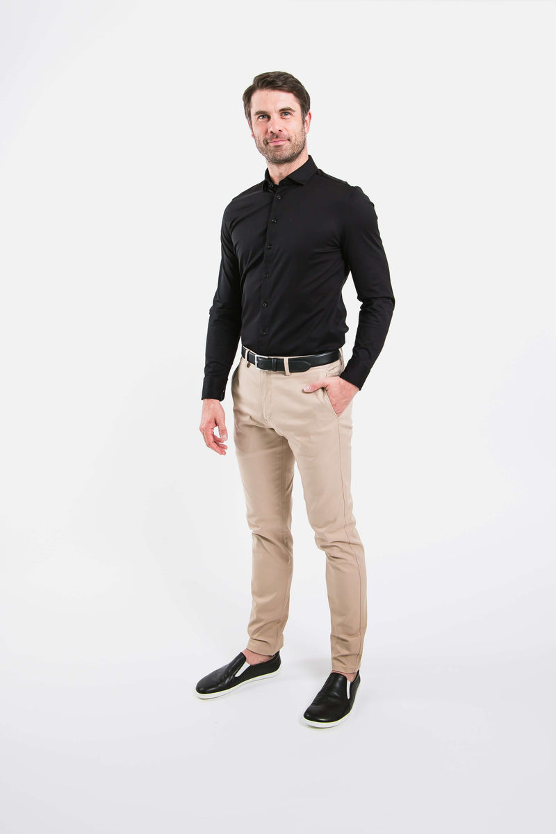 Load image into Gallery viewer, Men’s Shirt Slim Be Lenka Essentials - Jet Black