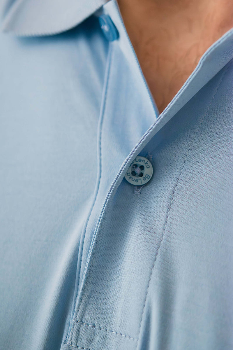 Load image into Gallery viewer, Men’s Polo-shirt Be Lenka Essentials - Sky Blue