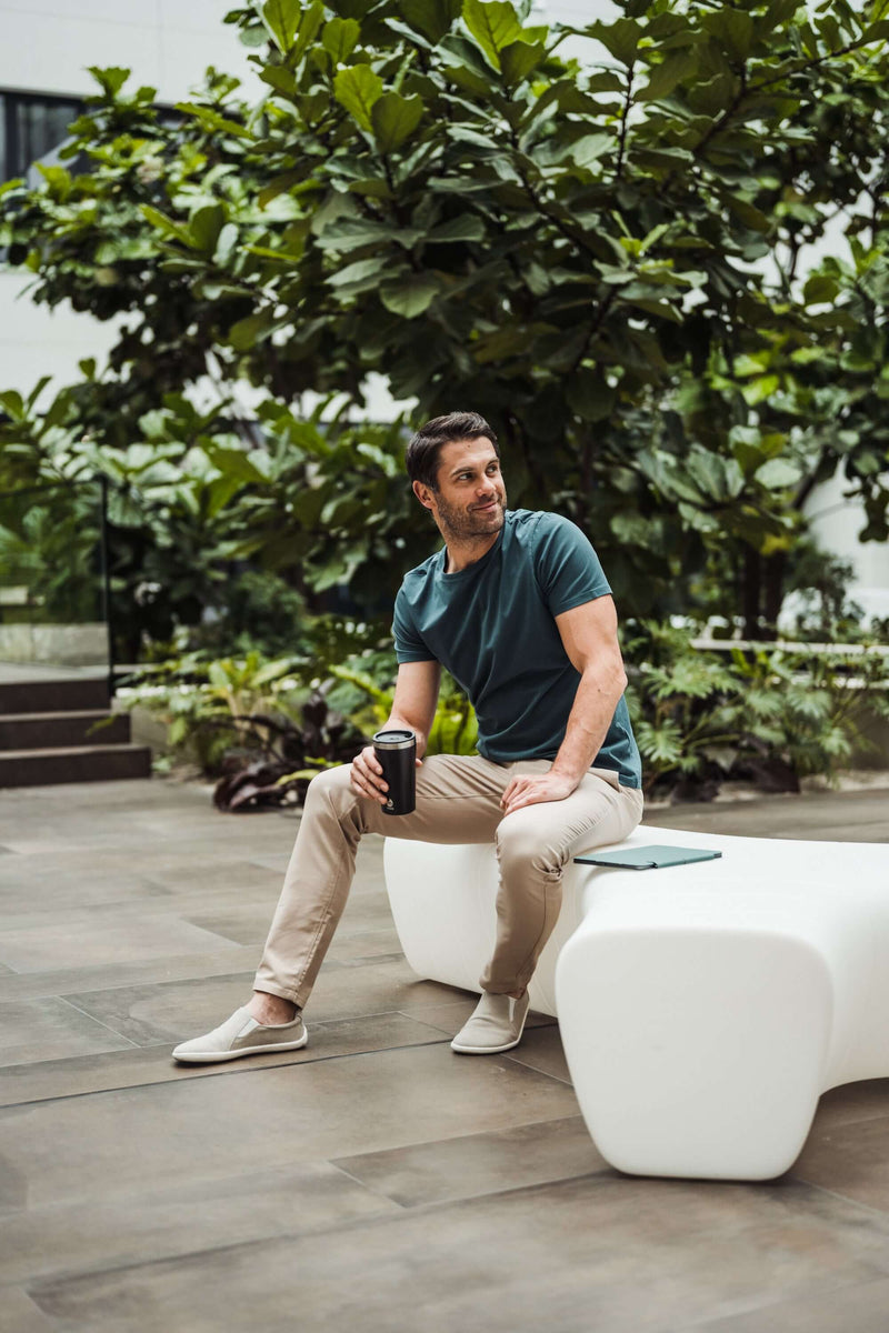 Load image into Gallery viewer, Men’s Round Neck T-shirt Be Lenka Essentials - Deep Ocean Blue