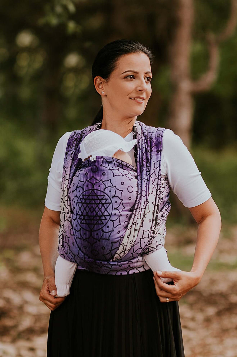 Load image into Gallery viewer, Baby Wrap - Be Lenka Shri Yantra - Violet