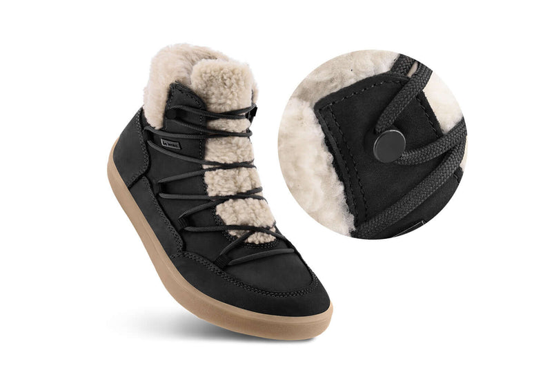Load image into Gallery viewer, Eco-friendly Winter Barefoot Boots Be Lenka Bliss - Black