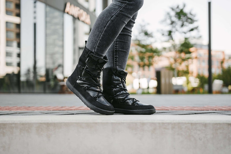 Load image into Gallery viewer, Eco-friendly Winter Barefoot Boots Be Lenka Snowfox Woman - Black