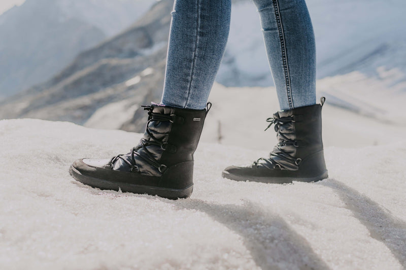 Load image into Gallery viewer, Eco-friendly Winter Barefoot Boots Be Lenka Snowfox Woman - Black