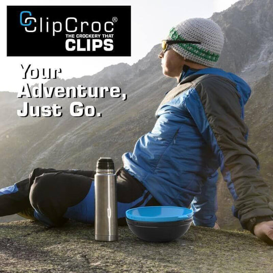 ClipCroc Bowl Set (pack of 4). ‘Clip-together’ Crockery