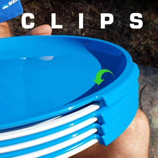 ClipCroc Plate Set (pack of 4). ‘Clip-together’ Crockery