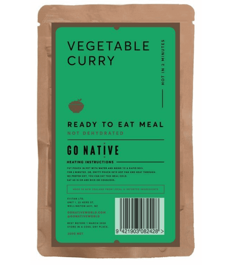 Load image into Gallery viewer, Go Native MRE Vegetable Curry
