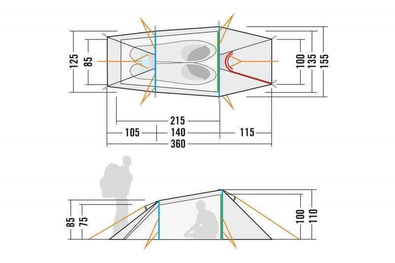 Load image into Gallery viewer, Tatonka Narvik 2 2 Person Tunnel Tent