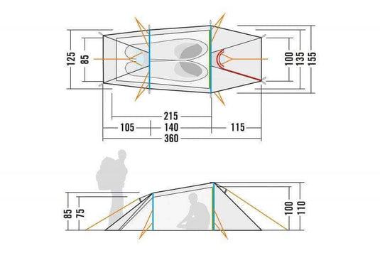 Tatonka Narvik 2 2 Person Tunnel Tent | Adventureco