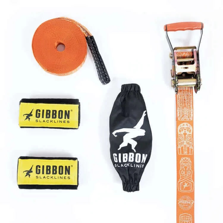Load image into Gallery viewer, Gibbon Lightweight Travel Line Slackline Set
