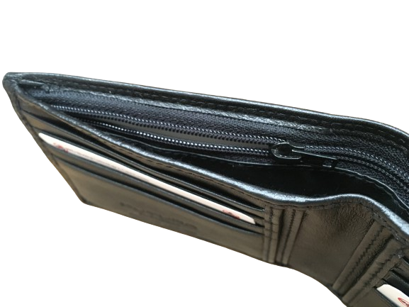 Load image into Gallery viewer, Futura Mens RFID Slim Genuine Leather Wallet - Black-3
