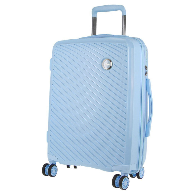 Load image into Gallery viewer, 2x Pierre Cardin Inspired Milleni Cabin Luggage Bag 54cm (39L) - Blue &amp; White
