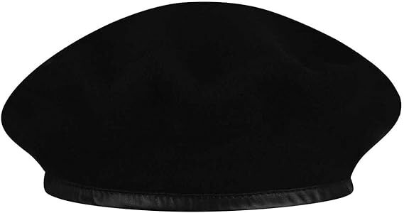 Load image into Gallery viewer, KANGOL Wool Monty Beret French Hat Military Cap in Black-3

