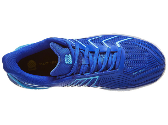 K-Swiss Mens Ultra Shot 4 Clay Herringbone Tennis Shoes in Dazzling Blue/White-4