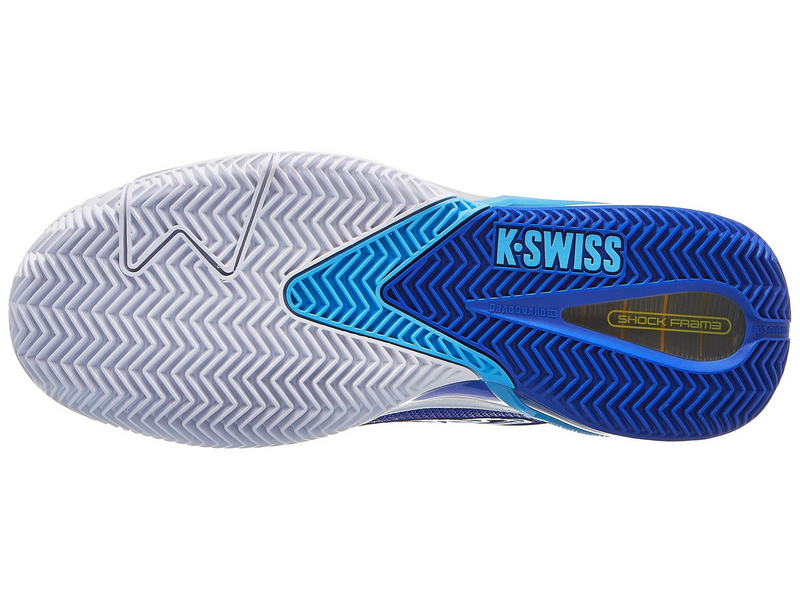 Load image into Gallery viewer, K-Swiss Mens Ultra Shot 4 Clay Herringbone Tennis Shoes in Dazzling Blue/White-3
