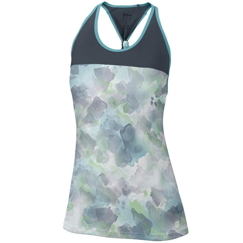 Load image into Gallery viewer, WILSON Womens Summer Flora Print Knot Tank Top Tennis Gym Sports
