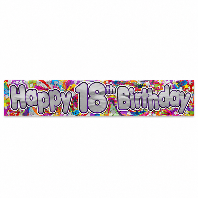 Load image into Gallery viewer, 2.6m Happy 18th Birthday Party Banner-0
