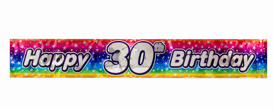 2.6m Happy 30th Birthday Party Banner-1