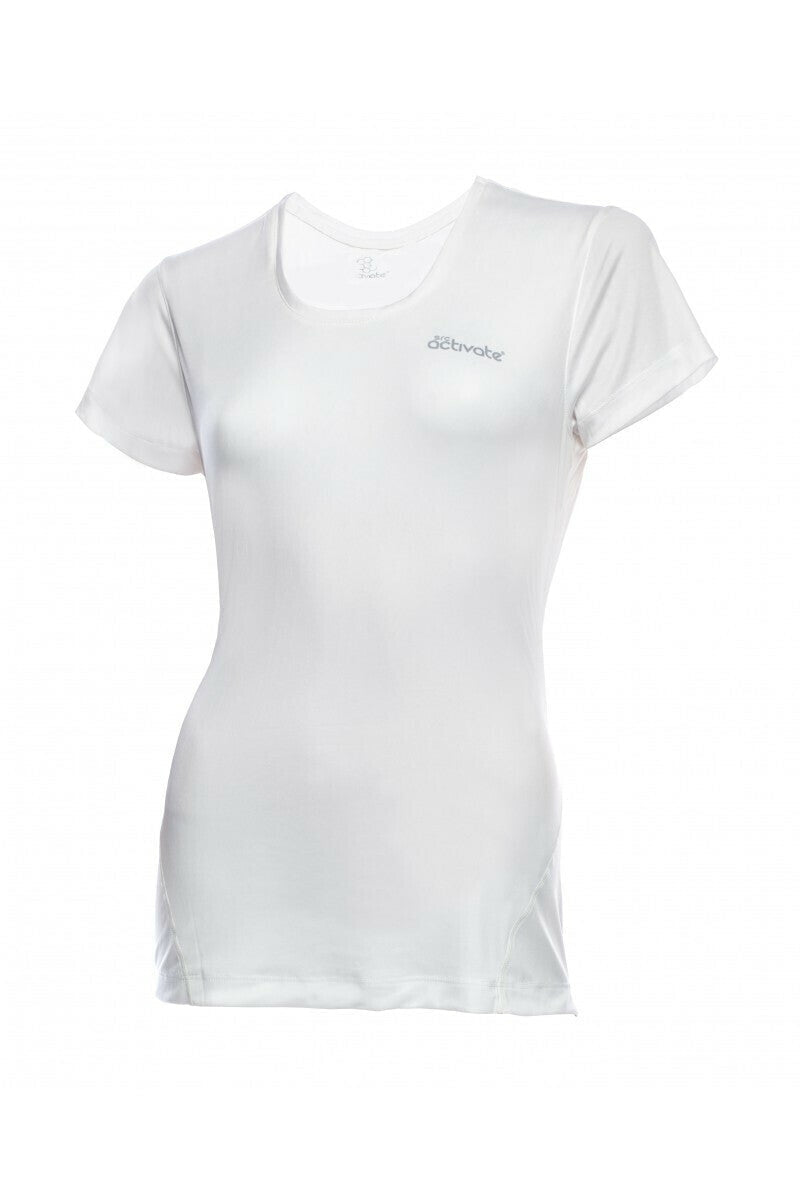 Load image into Gallery viewer, SRC Activate Womens Sports T-Shirt Tee Top Gym Tennis - White-0
