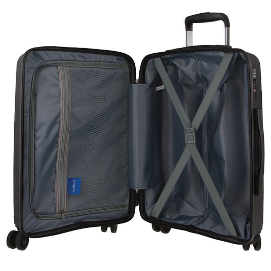 Monaco Hardshell 3-Piece Luggage Bag Set Travel Suitcase - Black