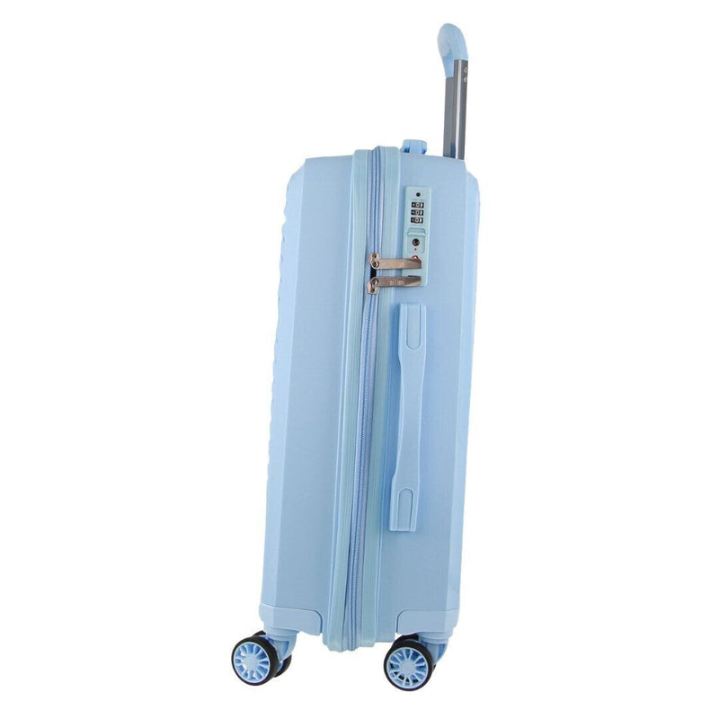 Load image into Gallery viewer, Pierre Cardin Inspired Milleni Luggage Bag Large in Blue + FREE Milleni Backpack
