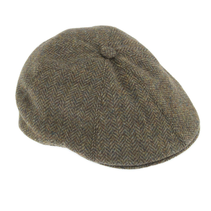 DENTS Mens Drivers Cap Abraham Moon Hat Tweed Peeky Blinders - Spruce-0