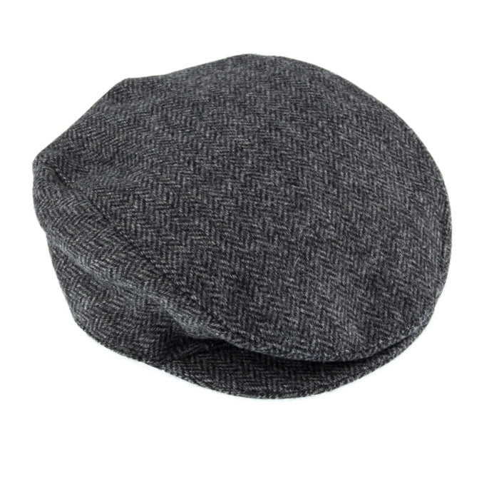 Load image into Gallery viewer, Dents Mens Abraham Moon Herringbone Tweed Flat Cap - Charcoal-0
