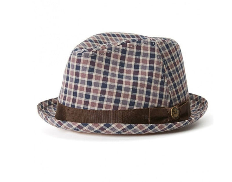 Load image into Gallery viewer, Goorin Brothers Mens Cotton Union Park Trilby Hat Stingy Brim - Blue-4
