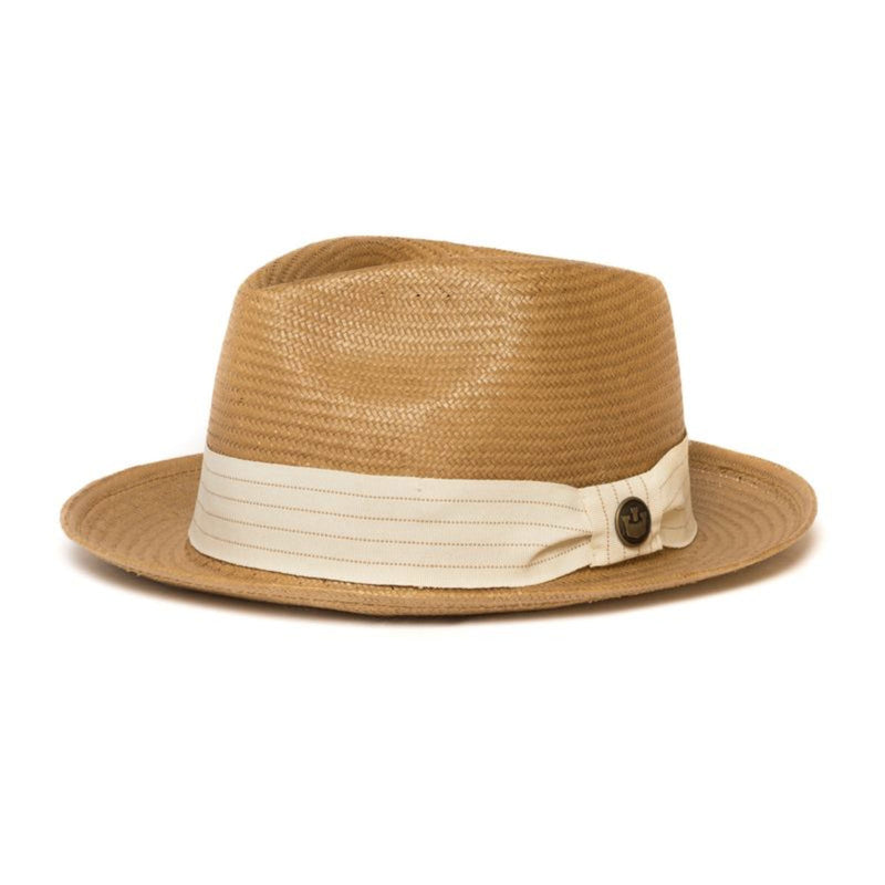 Load image into Gallery viewer, Goorin Brothers Mens Snare Straw Fedora Trilby Hat Panama Summer Beach - Natural-1

