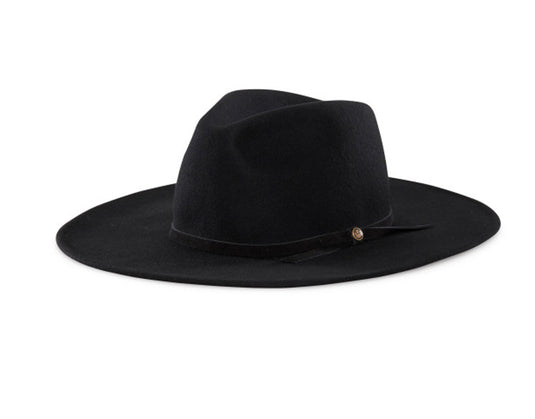 Goorin Brothers Womens Queen Of Knives Wide Brim Fedora Hat Ladies - Black-1
